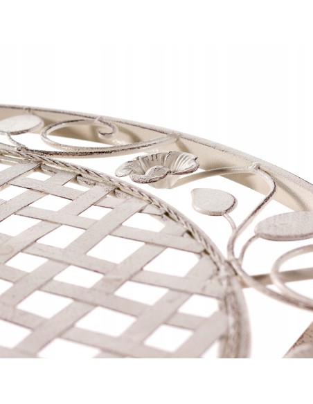 Rustykalny zestaw mebli ogrodowych z metalu Lavender Meven, stolik + 2 krzesła 5902490744288 12