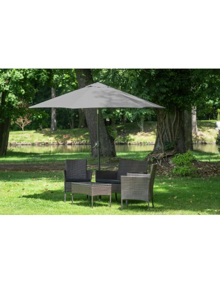 Szary parasol ogrodowy plażowy łamany Evelo Meven 210 x 220 cm 5902490786837 7