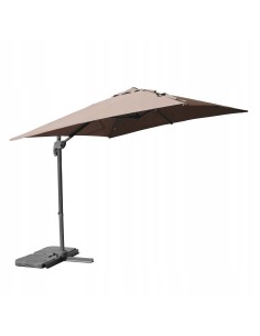 Boczny parasol ogrodowy z wysięgnikiem Meven Platinum Mokka 250 x 250 x 260 cm 5902490786806