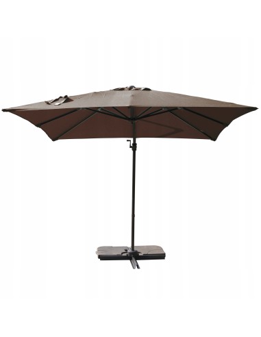 Boczny parasol ogrodowy z wysięgnikiem Meven Platinum Mokka 250 x 250 x 260 cm 5902490786806 4