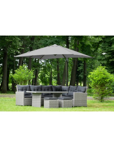 Szary parasol ogrodowy z wysięgnikiem Platinum Meven 250 x 250 x 260 cm 5902490786790 2