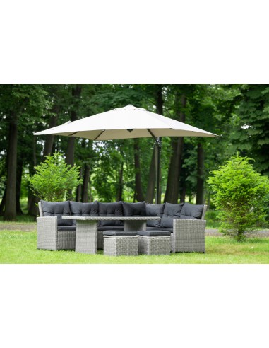 Beżowy parasol ogrodowy z wysięgnikiem Platinum Meven 250 x 250 x 260 cm 5902490786813 2