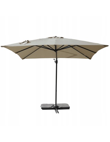 Beżowy parasol ogrodowy z wysięgnikiem Platinum Meven 250 x 250 x 260 cm 5902490786813 4