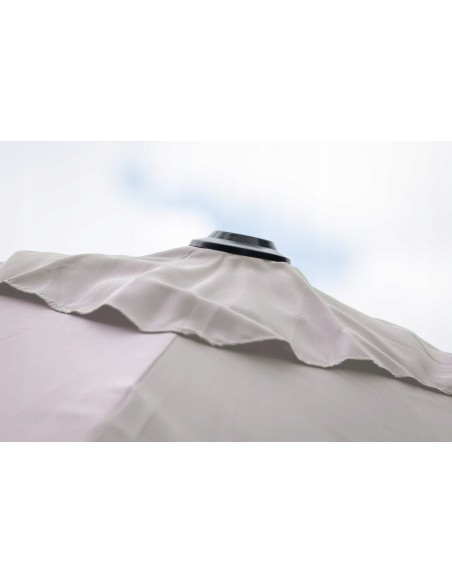 Beżowy parasol ogrodowy z wysięgnikiem Platinum Meven 250 x 250 x 260 cm 5902490786813 7