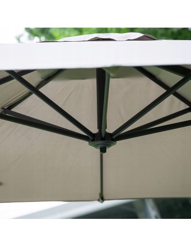 Beżowy parasol ogrodowy z wysięgnikiem Platinum Meven 250 x 250 x 260 cm 5902490786813 12