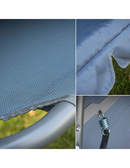 Wolnostojąca huśtawka ogrodowa z baldachimem MEVEN, 122x204 cm 5900607534173 3