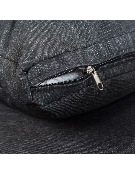 Zestaw brązowych mebli ogrodowych Meven - grafitowe poduszki 2 fotele + 2 pufy + sofa + stół 5902490785304 13