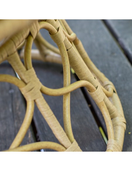 Obracany fotel ogrodowy z technorattanu beżowy Orion Meven 94 x 82 x 53/93 cm 5902490745445 5