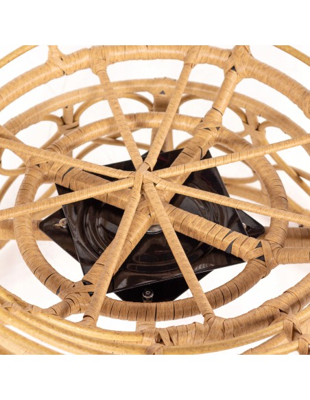 Obracany fotel ogrodowy z technorattanu beżowy Orion Meven 94 x 82 x 53/93 cm 5902490745445 15