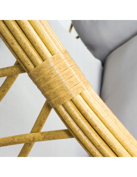 Podwójny wygodny fotel kokon podwieszany CELESTE DUO MEVEN, technorattan 5902490746114 4