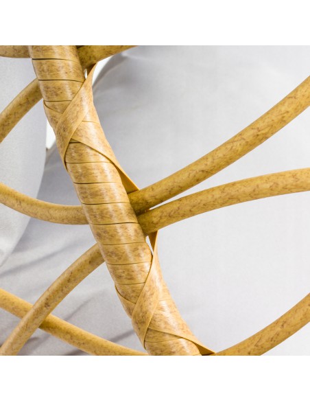 Podwójny wygodny fotel kokon podwieszany CELESTE DUO MEVEN, technorattan 5902490746114 5