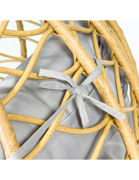 Podwójny wygodny fotel kokon podwieszany CELESTE DUO MEVEN, technorattan 5902490746114 6