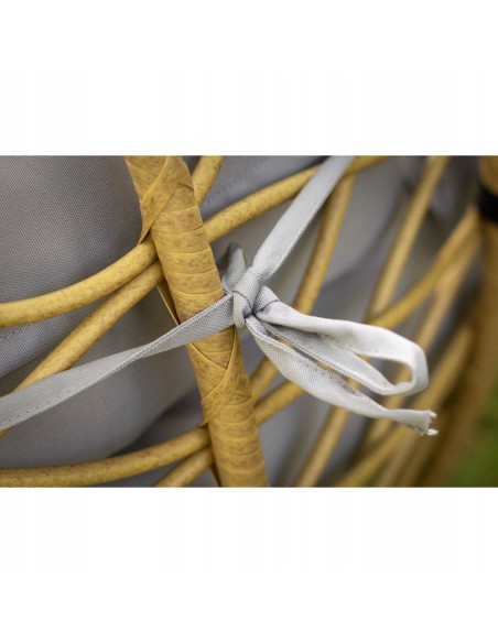 Podwójny wygodny fotel kokon podwieszany CELESTE DUO MEVEN, technorattan 5902490746114 8