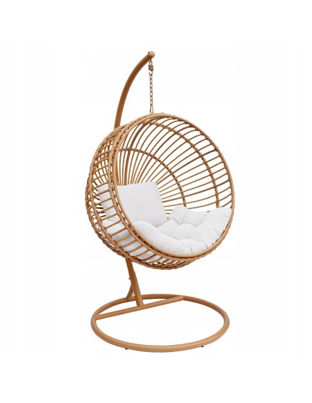 Boho fotel podwieszany kokon ogrodowy STELLA MEVEN, 105×195 cm 5900607539987