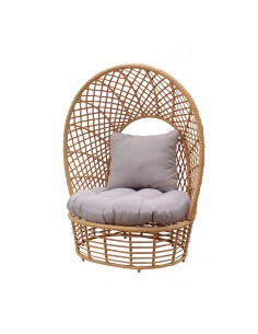 Beżowy fotel do ogrodu, na taras St. Tropez Meven 115 x 82 x 144 cm 5900607534258