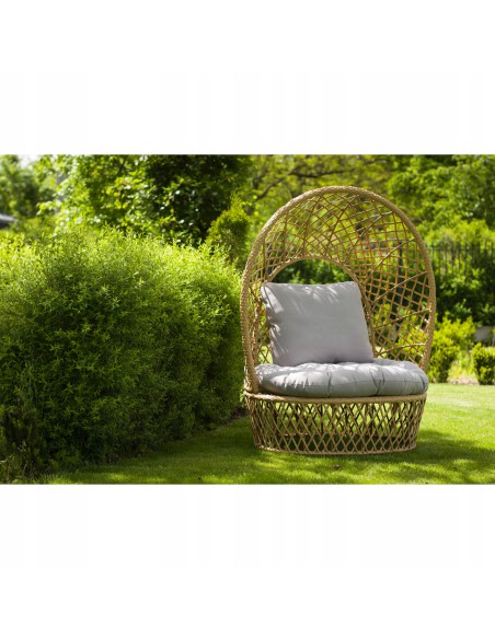 Beżowy fotel do ogrodu, na taras St. Tropez Meven 115 x 82 x 144 cm 5900607534258 2