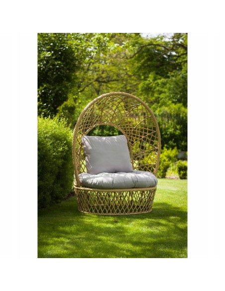 Beżowy fotel do ogrodu, na taras St. Tropez Meven 115 x 82 x 144 cm 5900607534258 3