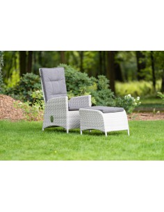 Rattanowy fotel ogrodowy z podnóżkiem Ponte Meven 5902490742789 2