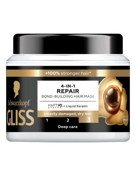 Wzmacniająca maska do włosów bardzo zniszczonych i suchych Gliss Ultimate Repair 400ml 9000101726138