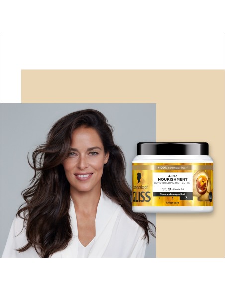 Odżywcza maska do włosów pozbawionych blasku i suchych Gliss Oil Nutritive 400 ml 9000101726053 4