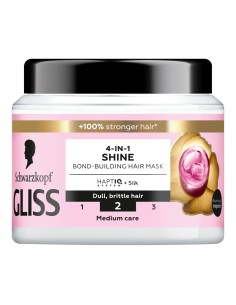 Nabłyszczająca maska do włosów matowych i łamliwych  Gliss Liquid Silk 400 ml 9000101726336