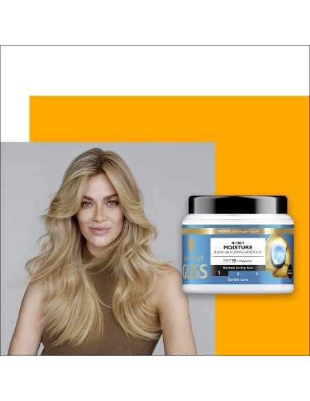 Nawilżająca maska do włosów normalnych i suchych Gliss Aqua Revive  400 ml 9000101726213 2