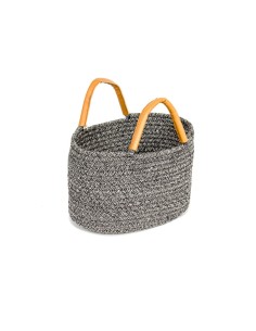 Pleciony kosz to przechowywania Cotton Oval MEVEN, 30x21x19cm 5902490743502