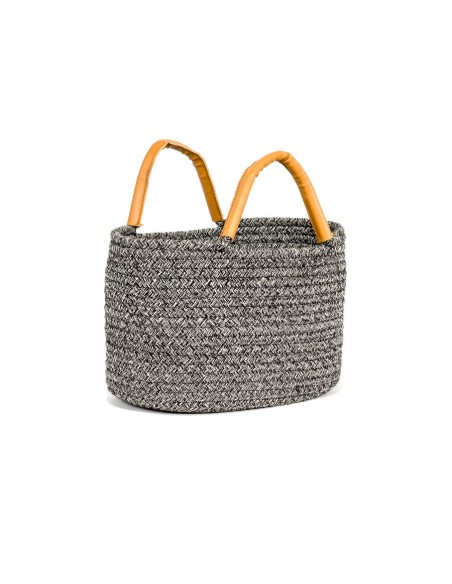 Pleciony kosz to przechowywania Cotton Oval MEVEN, 30x21x19cm 5902490743502 5