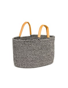 Bawełniany pleciony kosz Cotton Oval MEVEN, 38x26x30cm 5902490743526