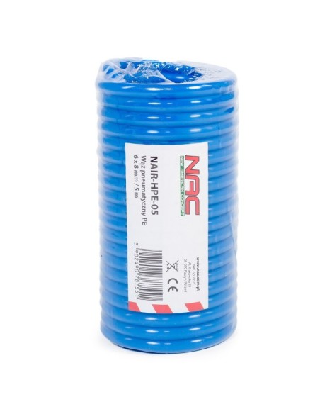 Wąż PE 6x8 mm, 5 m - NAIR-HPE-05 5902490787551