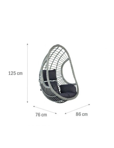 Fotel podwieszany MIA SCANDIC - stelaż antracyt 5902490742871 4