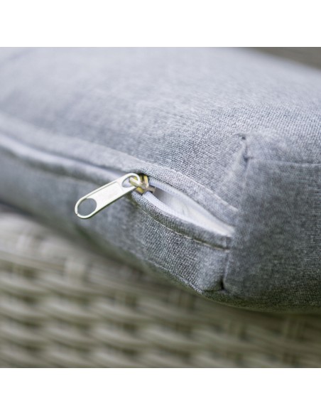 Zestaw szarych mebli ogrodowych z technorattanu Meven - 4 fotele + stół 5902490785717 7