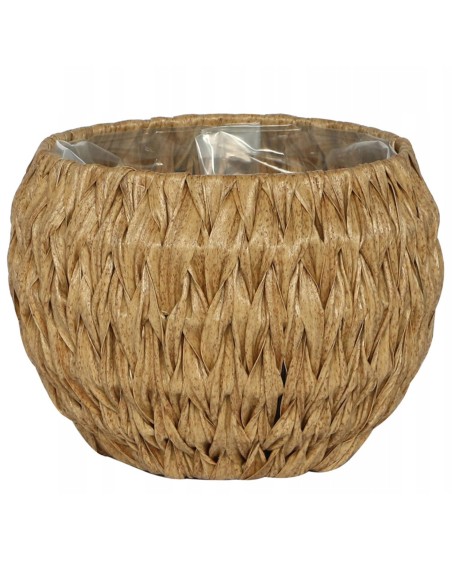 Technorattanowa donica okrągła 31,5 x 20,5 cm 5900607539055