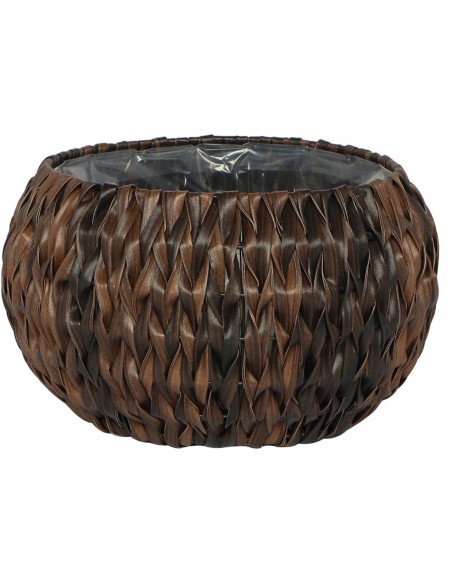 Donica Technorattan 43,5x24,5cm Okrągła 5900607539048