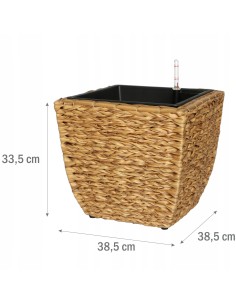 Kwadratowa donica ogrodowa z technorattanu Meven Home & Garden 38,5 x 38,5 x 33,5 cm 5902490744349 2