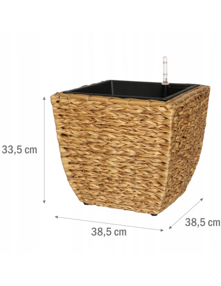 Kwadratowa donica ogrodowa z technorattanu Meven Home & Garden 38,5 x 38,5 x 33,5 cm 5902490744349 2