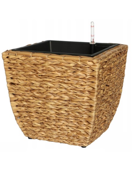 Kwadratowa donica ogrodowa z technorattanu Meven Home & Garden 38,5 x 38,5 x 33,5 cm 5902490744349