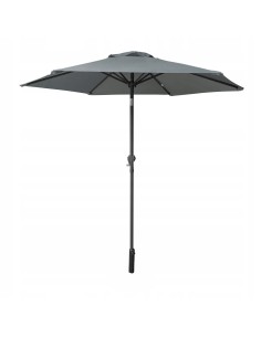 Szary parasol ogrodowy plażowy łamany Evelo Meven 210 x 220 cm 5902490786837