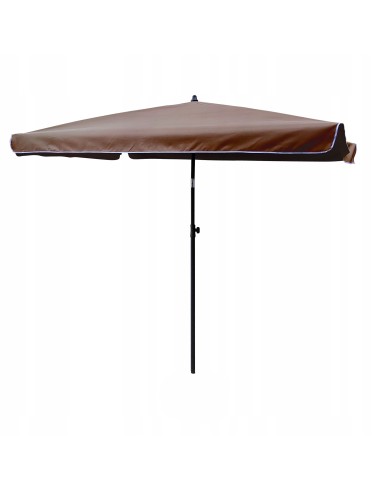 PARASOL OGRODOWY PLAŻOWY ŁAMANY 210X140 CM MOKKA - Parasole ogrodowe