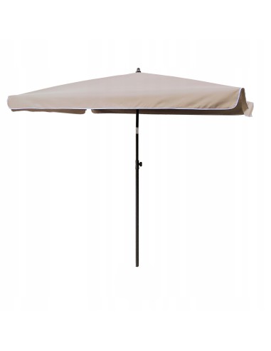 PARASOL OGRODOWY PLAŻOWY ŁAMANY 210X140 CM BEŻOWY - Parasole ogrodowe