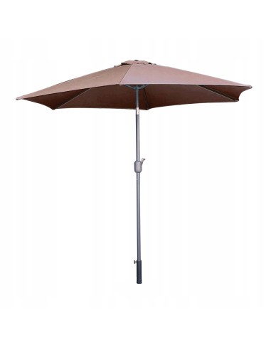 PARASOL OGRODOWY PLAŻOWY ŁAMANY ŚR.270 CM MOKKA - Parasole ogrodowe