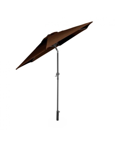 Łamany parasol ogrodowy plażowy Evelo Mokka Meven 210 x 220 cm 5902490786844 2