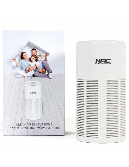 Wydajny oczyszczacz powietrza NAC AP145-DN z filtrem HEPA, jonizacją powietrza, lampą UV 5902490743861