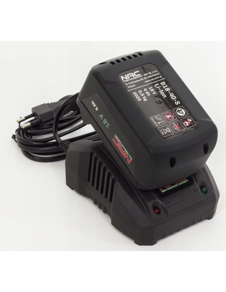 Cicha kosiarka akumulatorowa NAC LB18-33-B40-S 18V z akumulatorem 4AH i ładowarką 5902490741751 5