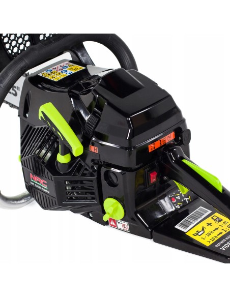 Mocna piła spalinowa NAC-CST61-50AOW 61cm³ gaźnik Walbro, prowadnica 20" i łańcuch Oregon 5907510489477 8