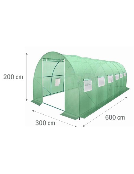 Tunel foliowy 600 x 300 x 200 cm Garden Master 5905842511705 6