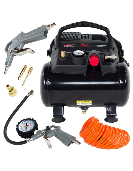 Lekki i wydajny kompresor bezolejowy NAC OFC-6-12-K-GT + zestaw akcesoriów 5902490743168