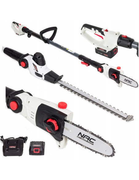 Urządzenie ogrodowe 2w1 NAC PHCBE18-B15-S2 18V,  pilarka łańcuchowa oraz nożyce do żywopłotu 5902490741799