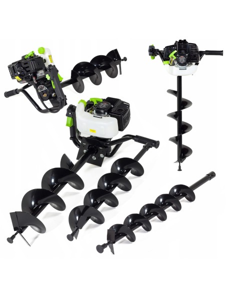 Solidna wiertnica spalinowa świder do ziemi NAC EAP52-295-T, wiertła 10/15/20 cm 2,2 kW 5902067851678