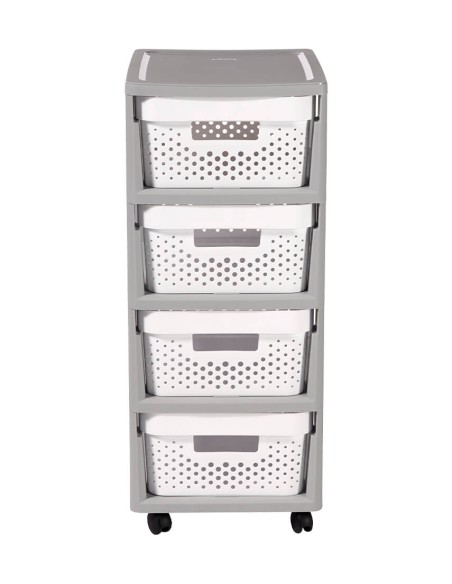 Ażurowy regał na kółkach 4 szuflady 4x11l Curver Infinity 3253924356006 6